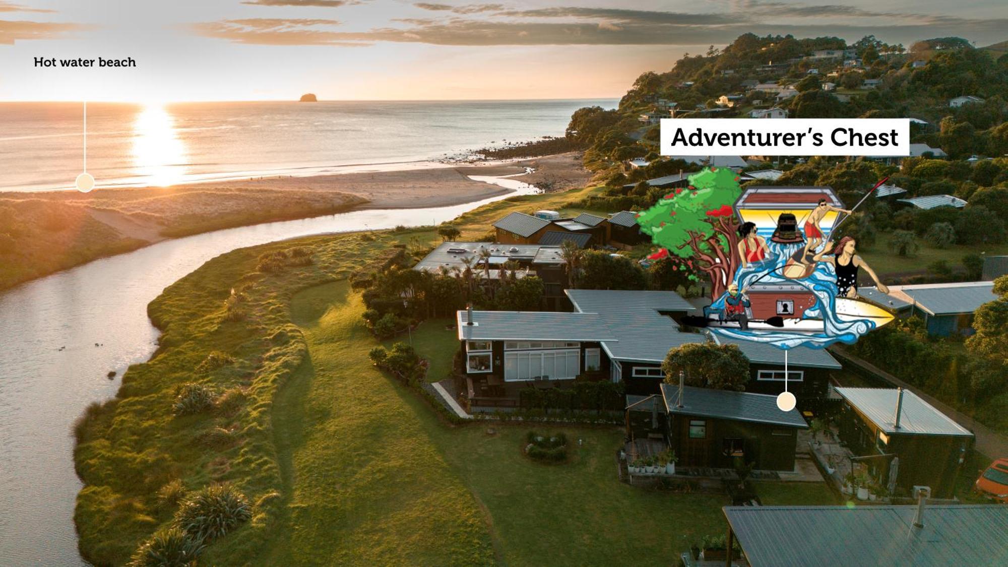 Adventurer'S Chest - Taiwawe Villa Hotwater Beach Екстериор снимка